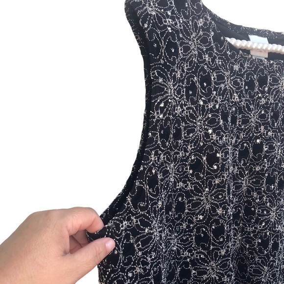 Studio C Sparkly Tank Top size 14 - Picture 4 of 8